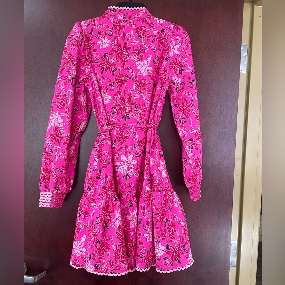 Lilly Pulitzer Arletta Passion Fruit Pink Giraffic Park Print Size 6 - Picture 3 of 4